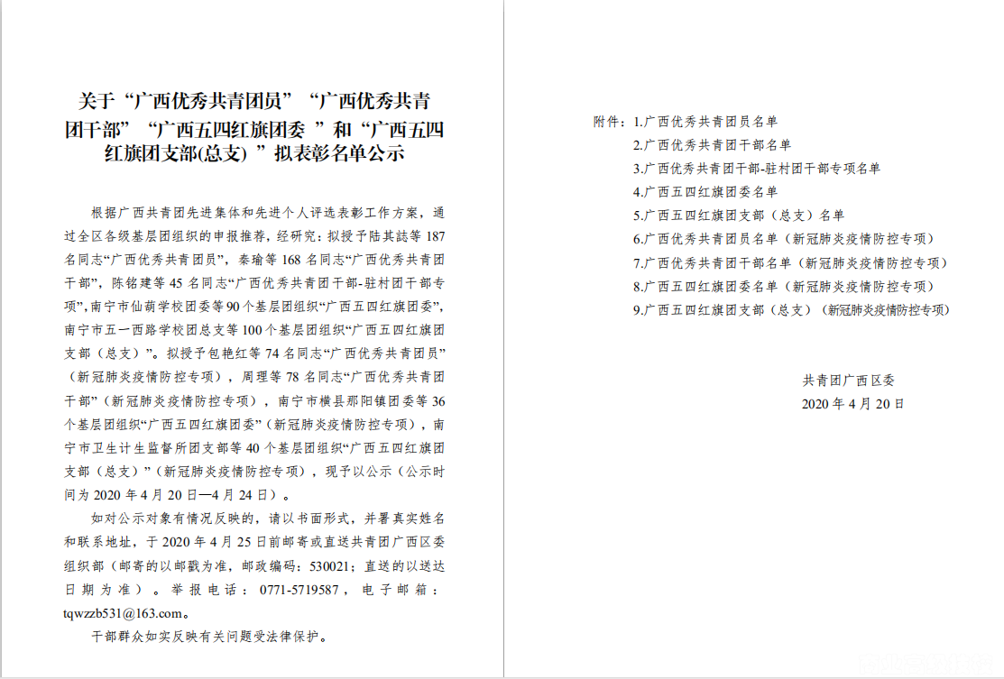 喜讯：广西商业技师学院团委荣获2019年度“广西五四红旗团委”称号！